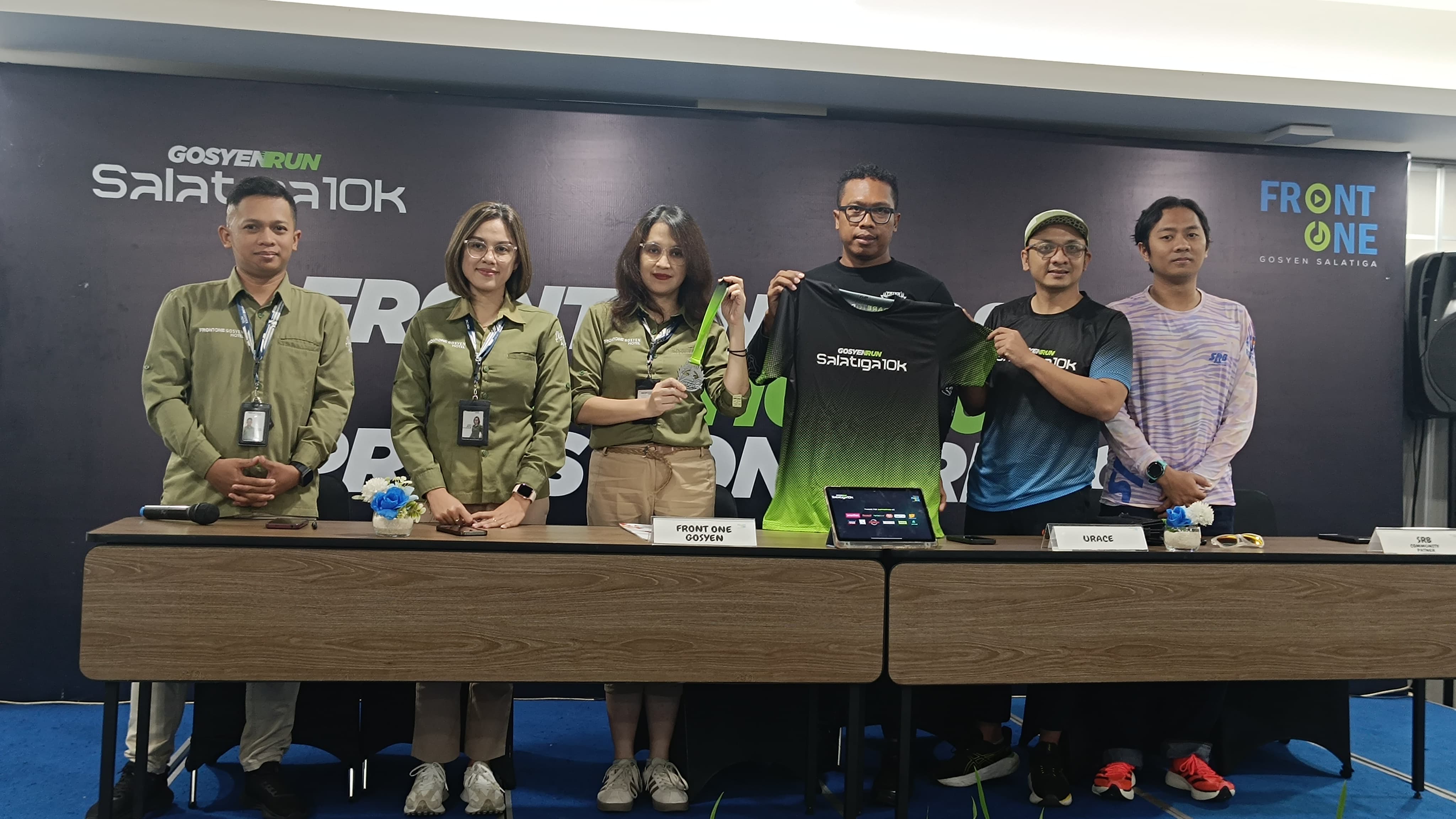 FRONT ONE GOSYEN ADAKAN EVENT LARI PERTAMA DI SALATIGA, SALATIGA GOSYEN RUN 10K