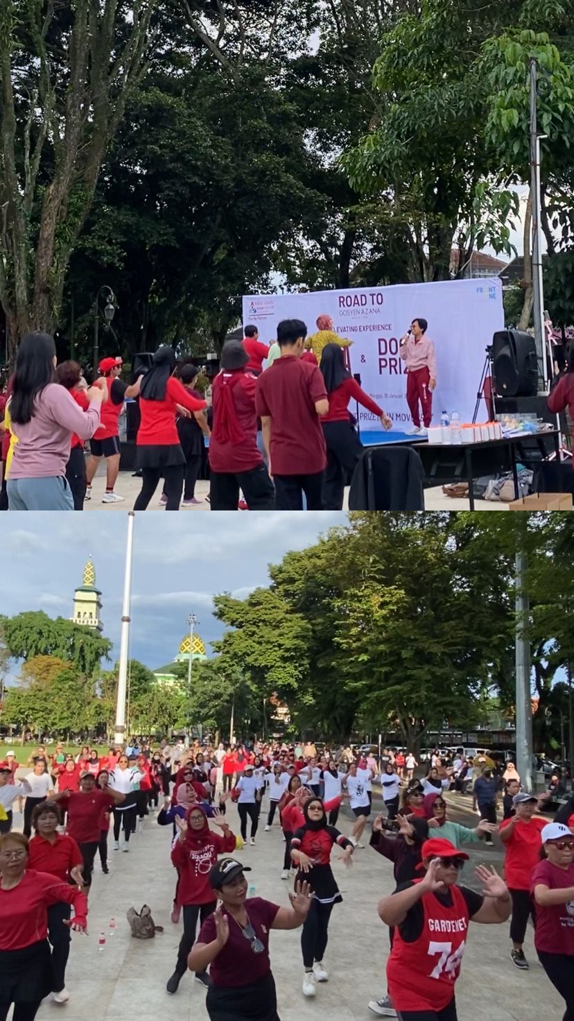 Zumba Bersama Dalam Rangka Road To Gosyen Azana Salatiga