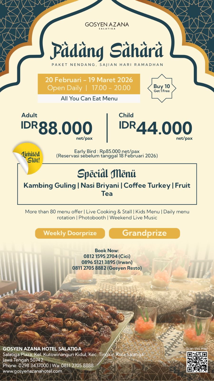 PELUNCURAN IFTAR RAMADHAN 2026 "PADANG SAHARA - PAKET  NENDANG, SAJIAN HARI RAMADHAN" Di GOSYEN AZANA HOTEL