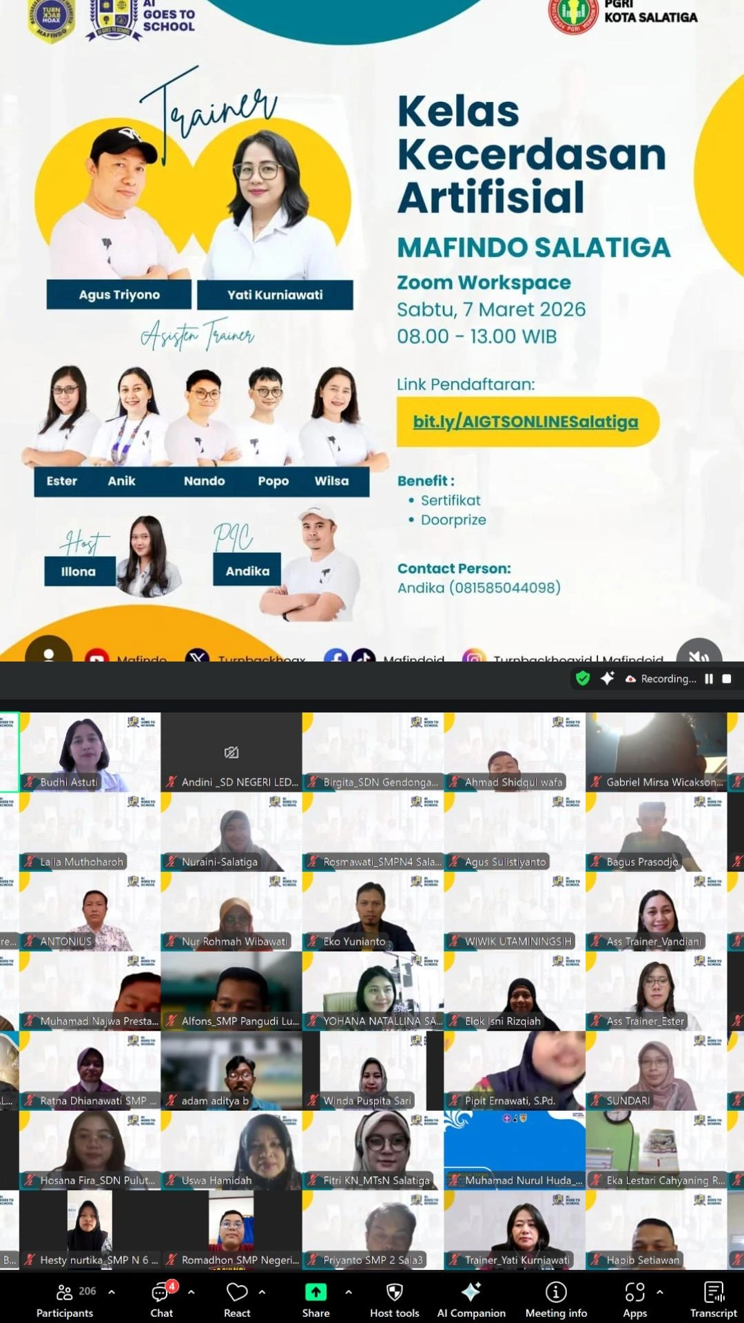 Guru di Salatiga Manfaatkan AI Agar Mengajar Makin Kreatif Bersama Mafindo Salatiga